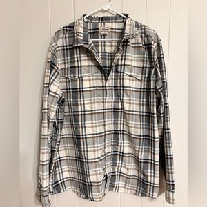 LL Bean plaid button-down Shirt‎ Sz XL